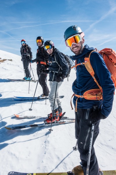 Posing near the summit of Karlesspitze (Skitouring Kuehtai March 2019)