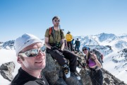 Us at the summit of Sulzkogel (Skitouring Kuehtai March 2019)