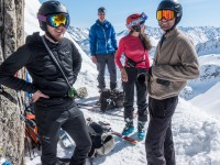 Hanging about at the saddle (Skitouring Kuehtai March 2019)