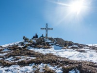 Looking back to the summit (Skitouring Kuehtai March 2019)