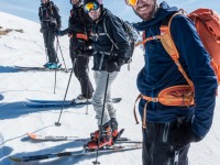 Posing near the summit of Karlesspitze (Skitouring Kuehtai March 2019)