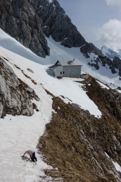 Going for a walk from the hut (Slovenia 2019)