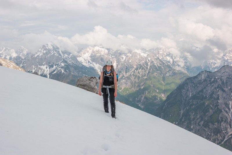 Leonie in the snow (Slovenia 2019)