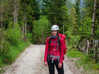Leonie walking (Slovenia 2019)