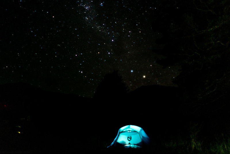 A tent under the stars (Doof trip South Dec 2023)