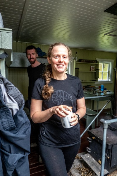 Craig and Rachel at Blue River Hut (Doof trip South Dec 2023)