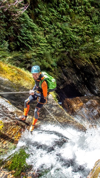 Craig descending Cross Creek Canyon (Doof trip South Dec 2023)