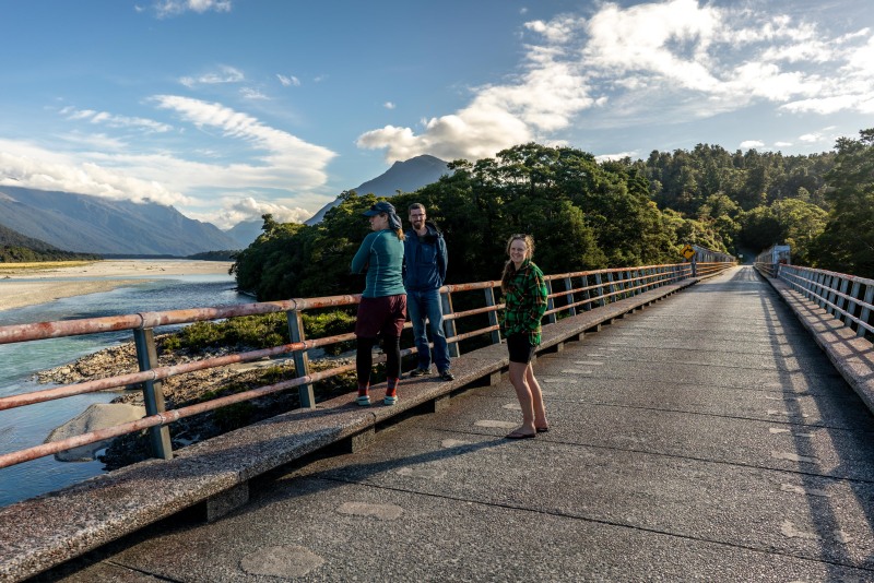 On the bridge across the Arawhata (Doof trip South Dec 2023)