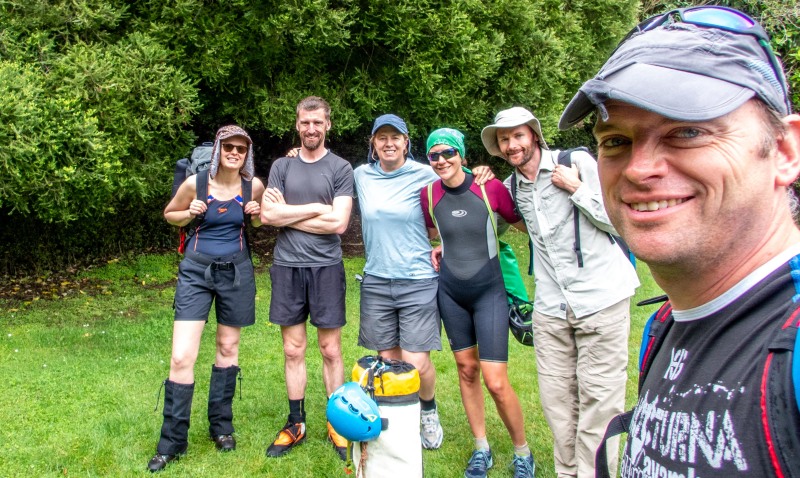 The crew after canyoning (Doof trip South Dec 2023)