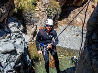 Cris abseiling (Doof trip South Dec 2023)