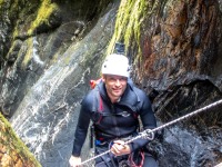 Cris descending Cross Creek Canyon (Doof trip South Dec 2023)