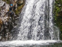 Pip abseiling Mt Nimrod Canyon (Doof trip South Dec 2023)