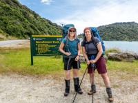Rachel and Pip ready to tramp (Doof trip South Dec 2023)