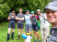The crew after canyoning (Doof trip South Dec 2023)