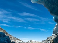 View out from under Mt Brewster Glacier (Doof trip South Dec 2023)