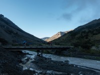 Crossing a bridge (Cycling St James)