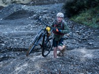 Trying not to get stuck (Cycling St James)