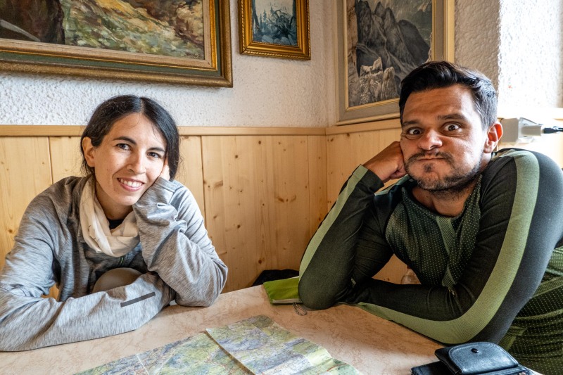 Ari and Pedro in the hut (Summer Holidays August 2022)