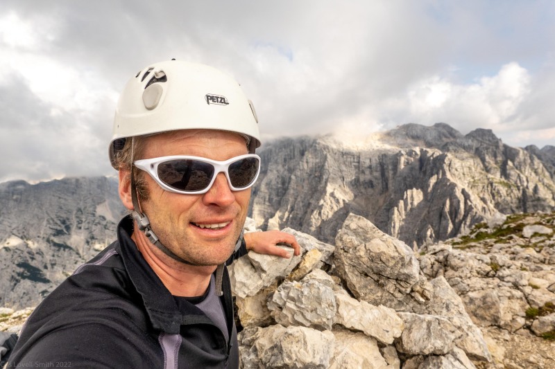 At the summit of Bovški Gamsovec (Summer Holidays August 2022)