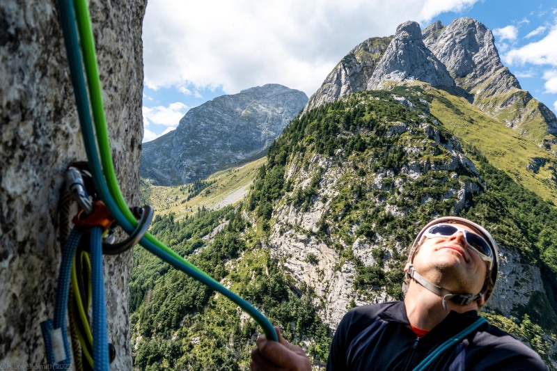 Cris belaying (Summer Holidays August 2022)