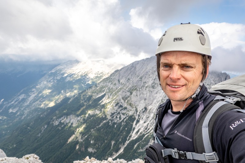 Cris on the summit of Planja (Summer Holidays August 2022)