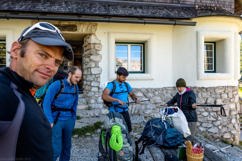 Getting ready to leave the hut (Summer Holidays August 2022)