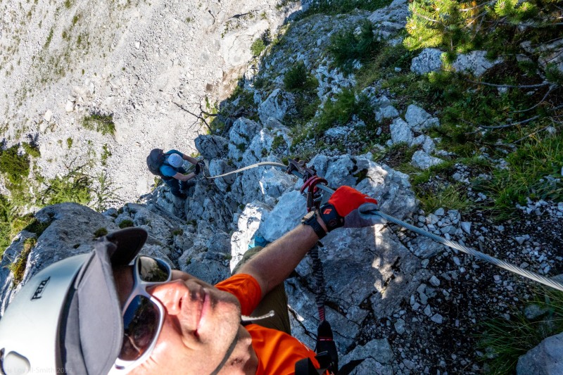 Looking down the ascent route (Summer Holidays August 2022)