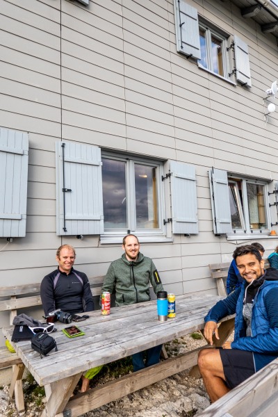 Outside the hut (Summer Holidays August 2022)