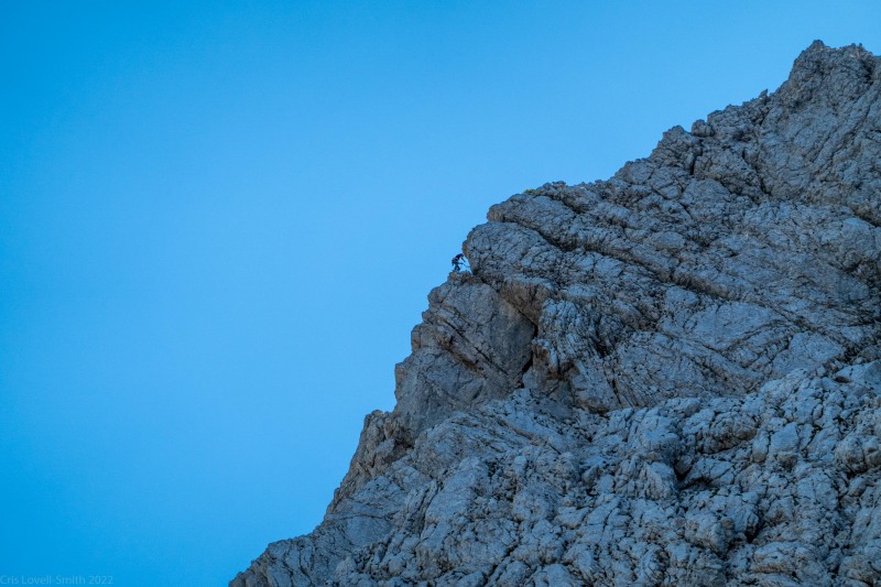 Someone on the climbing route (Summer Holidays August 2022)
