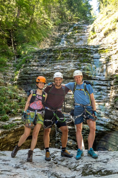The three of us in the Grosse Badewane (Summer Holidays August 2022)
