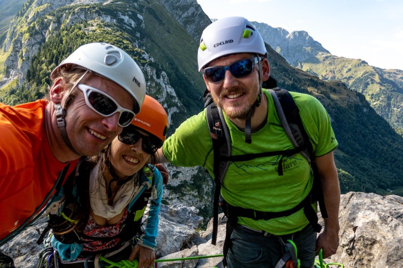 Us at the top of the climb (Summer Holidays August 2022)