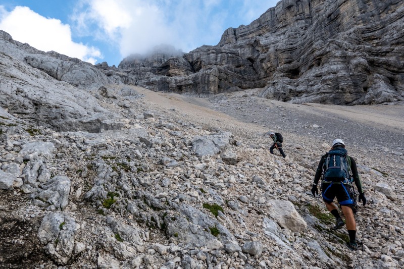 Walking to the saddle (Summer Holidays August 2022)