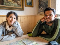 Ari and Pedro in the hut (Summer Holidays August 2022)