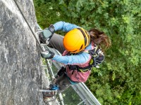 Ari on the Riederklamm klettersteig (Summer Holidays August 2022)
