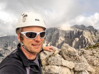 At the summit of Bovški Gamsovec (Summer Holidays August 2022)