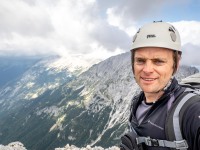 Cris on the summit of Planja (Summer Holidays August 2022)