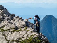 Johannes navigating the rock (Summer Holidays August 2022)