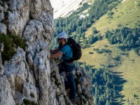 Johannes on the Hochstuhl Klettersteig (Summer Holidays August 2022)