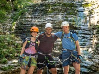 The three of us in the Grosse Badewane (Summer Holidays August 2022)