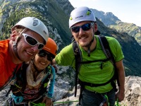 Us at the top of the climb (Summer Holidays August 2022)