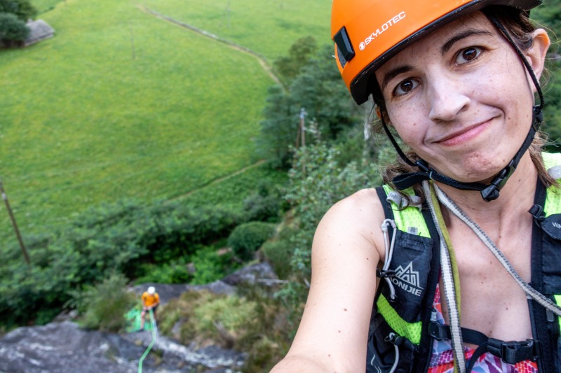 Ari climbing (Summer Holidays in Ticino Aug 2025)