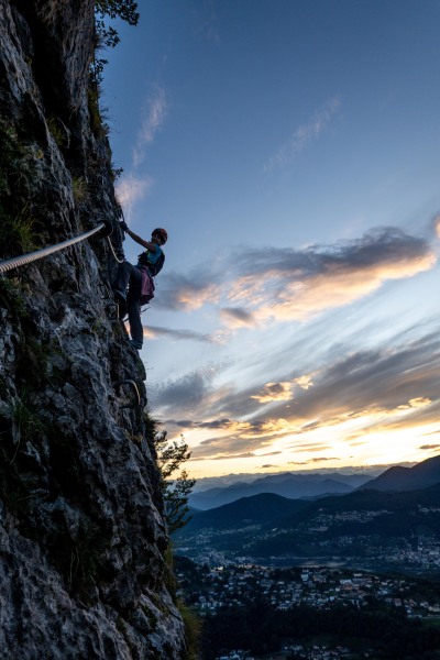 Ari climbing (Summer Holidays in Ticino Aug 2025)