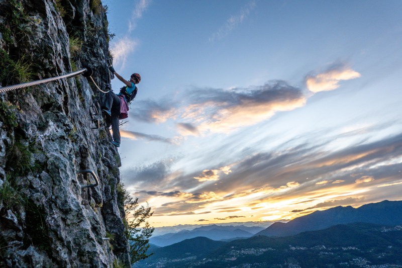 Ari climbing (Summer Holidays in Ticino Aug 2025)
