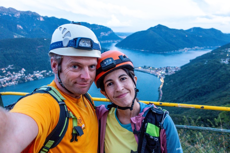 Us at the top (Summer Holidays in Ticino Aug 2025)