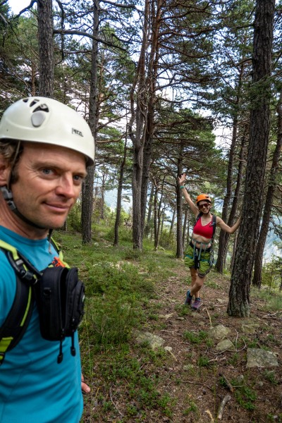 At the top of the ferrata (Summer road trip August 2024)