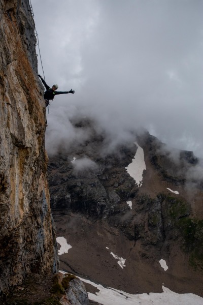 Cris on the ferrata (Summer road trip August 2024)