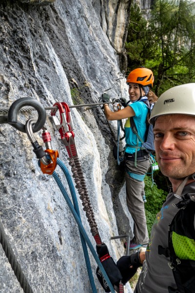 Us on another ferrata (Summer road trip August 2024)