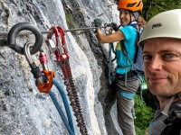 Us on another ferrata (Summer road trip August 2024)