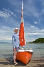 A stern man and his boat again (Takaka 2013)