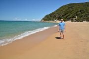 Cris at Anapai bay (Takaka 2013)